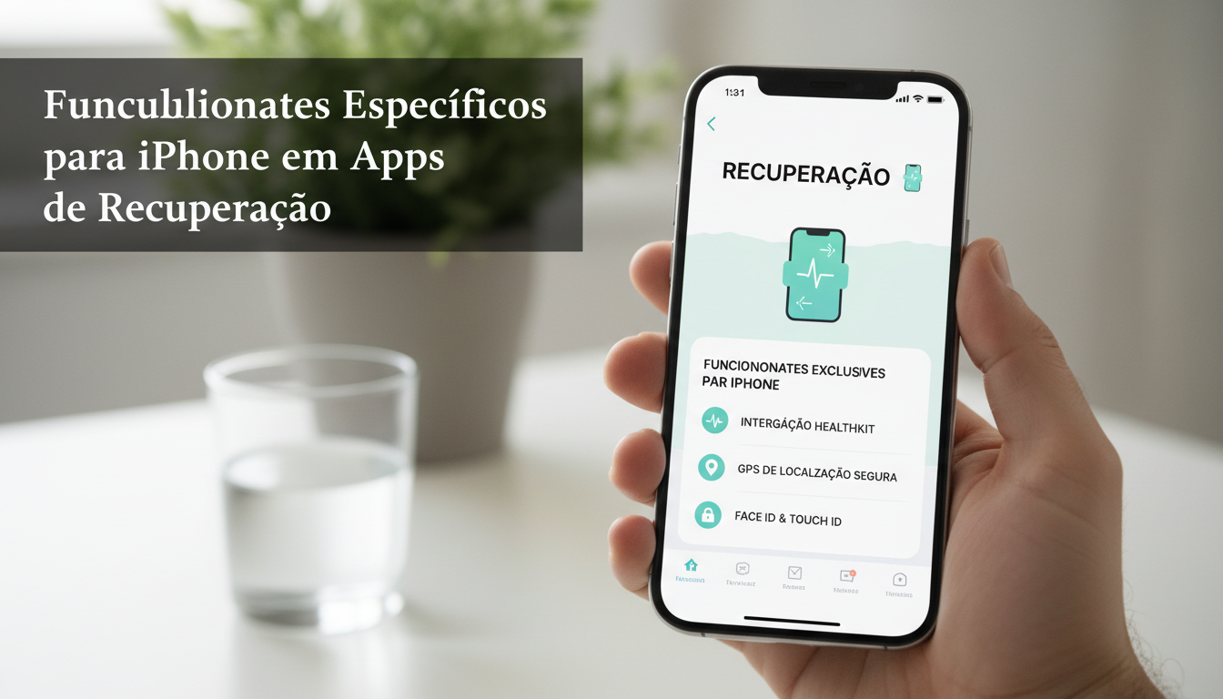 Funcionalidades Específicas para iPhone em Apps de Recuperação