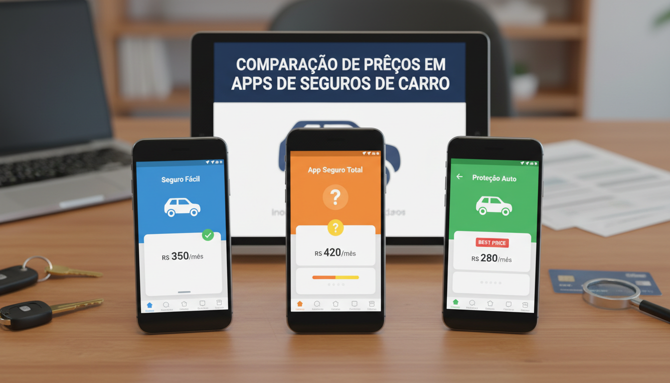Comparação de Preços em Apps de Seguros de Carro